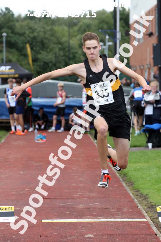 Mens under-17s triple jump, Northern Under-17s/U-15s and U13s Champs, Leigh Sports Village, Leigh. Photo: David T. Hewitson/Sports for All Pics